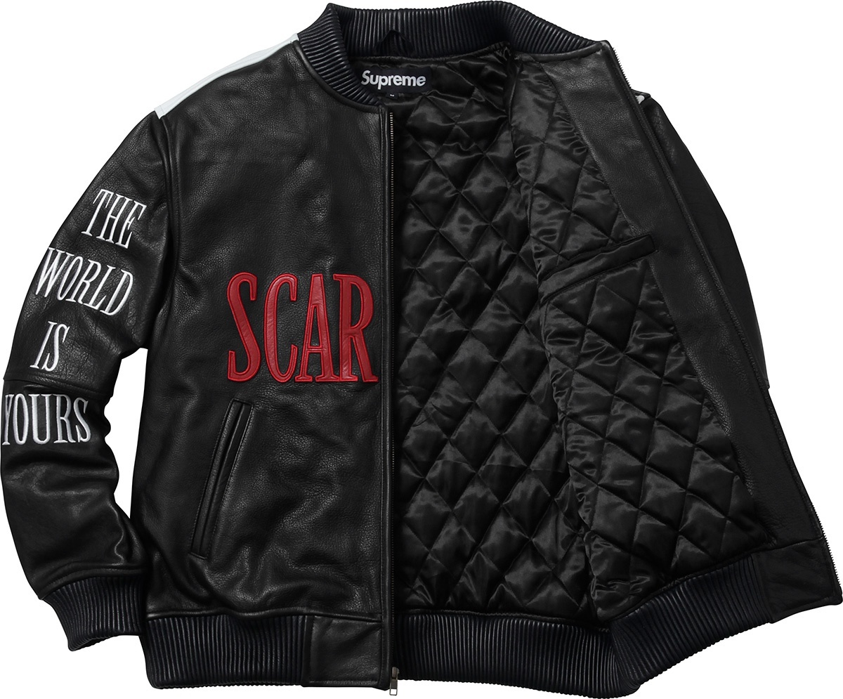 Scarface™ Embroidered Leather Jacket view 3